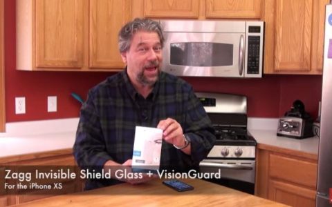 ZAGG InvisibleShield Glass + VisionGuard for iPhone XS - INSTALLED